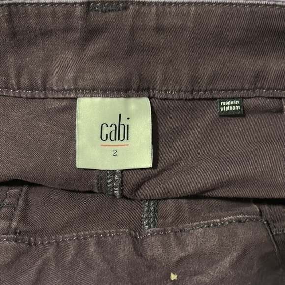 CAbi The Carpenter Cargo Utility Pants Deep Plum Purple Sz 2 - Picture 11 of 16